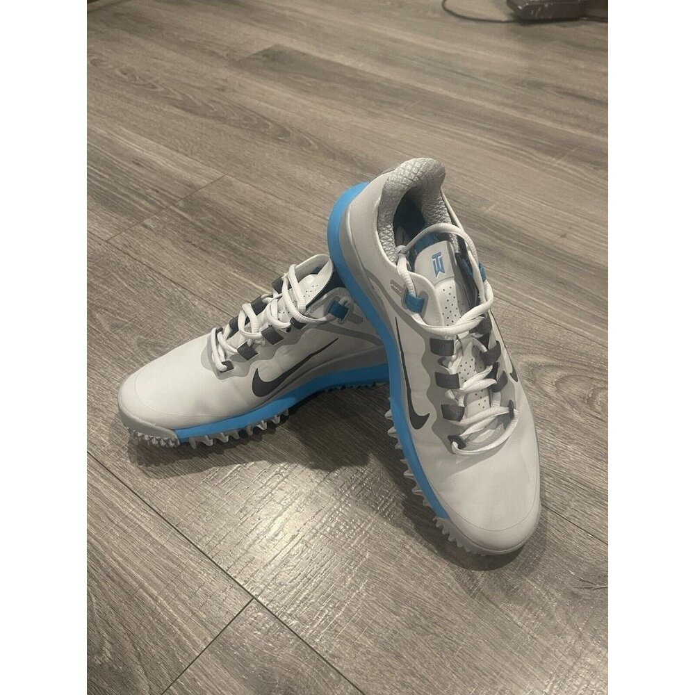 Nike TW '13 Shoe Tiger Woods Mens 8 Photon Dust Iron Grey Golf Spike waterproof
